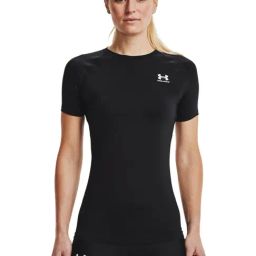 UNDER ARMOUR Black Logo Print Sports T-Shirt-image-90