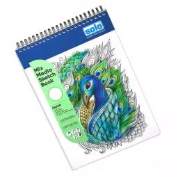 Solo A4 Paper Sketch Book Portrait Shape, SBA4MIX-25