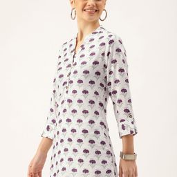 AMUKTI Mandarin Collar Printed Tunic image 5