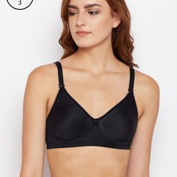 Bodycare Women Pack of 3 Black T-shirt Bra 6580B-39
