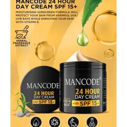 Mancode 24 Hours Day Cream with SPF 15+ - 100 gm image 4