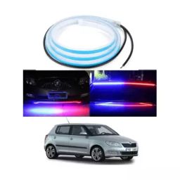 Cartronics 120cm Police strip Type Led  Red Blue   For SKODA Rapid-image-39