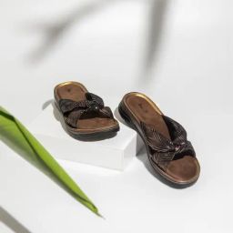 Inc.5 Women's Antique Gold Cross Strap Wedges-image-20