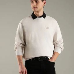 TOMMY HILFIGER Beige Regular Fit Cotton Sweatshirt-image-15