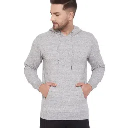 Hypernation Grey Slub Hooded Sweatshirt-47