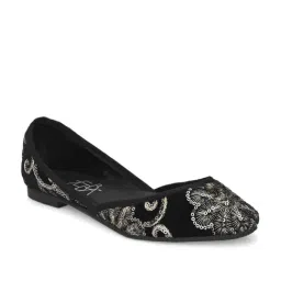 Zebba Women's Mina Black Ethnic Juttis-picture-32
