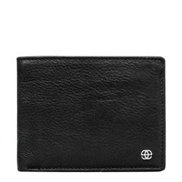 Eske Black Solid Bi-Fold Wallet for Men-image-83