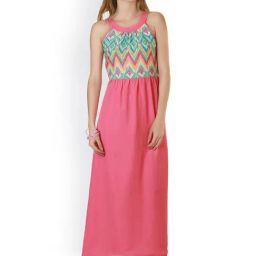 Belle Fille Pink Printed Dress-picture-31