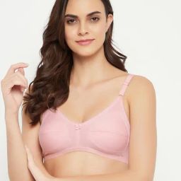 Clovia Light Pink Non-padded Bra-image-100