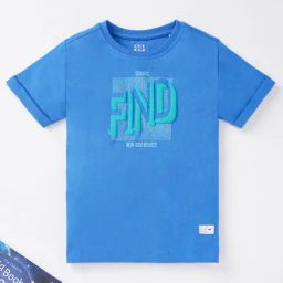 Ed-a-Mamma Boys Blue Graphic Print T-Shirt-image-40