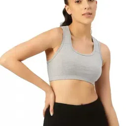 Leading Lady Grey Non-Padded Sports Bra-image-59