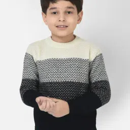 Crimsoune Club Kids Multicolor Self Design Full Sleeves Sweater-image-94