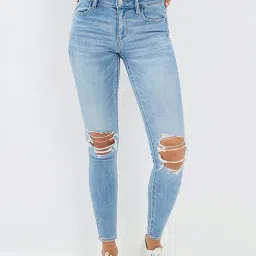 American Eagle Outfitters Blue Mid Rise Jeans-image-38