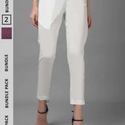 Dollar Missy Purple & White Cotton Pants - Pack Of 2-picture-38