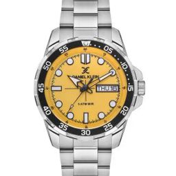 Daniel Klein Yellow Dial Analog Watch For Men - DK.1.13884-4-48