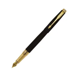 Parker ASTER Matte Black Gold Plated GT Fountain Pen (Black), 8901198202066F-picture-22