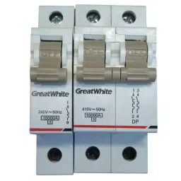GreatWhite Electric MCB 6 A 3 Pole White 3 W 240/415 Volt AC, 601306MC-17