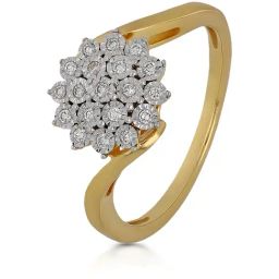 Malabar Gold and Diamonds 18k Yellow Gold Diamond Casual Ring for Women-picture-40