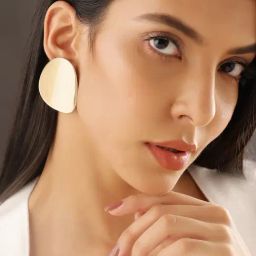 Priyaasi Classic Gold Brass Earrings-13