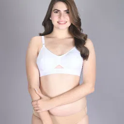 Lux Venus White Full Coverage Non-Wired Everyday Bra With Adjustable Strap - Pack of 2 image 4