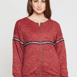 Marie Claire Women Red Striped Sweatshirt-image-81