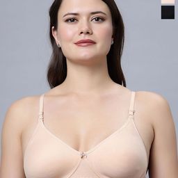 In Care Pack Of 2 Pure Cotton Underwired Full Coverage T-shirt Bra-picture-25