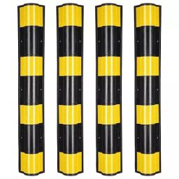 GENERIC 800 mm L Shaped High Visibility Rubber Yellow & Black Pillar Guard (Pack of 4)-14