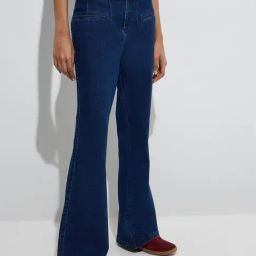 Nuon by Westside Dark Blue Mid-Rise Bootcut Jeans-image-88