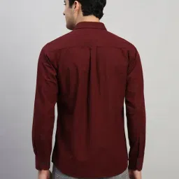Cantabil Maroon Regular Fit Printed Casual Shirt image 2