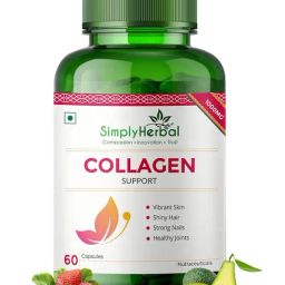 Simply Herbal Plant Based Collagen Builder Capsules with Biotin & Vitamin C for Hair & Skin - 1000mg-9