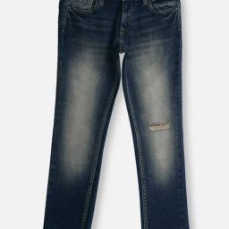 Pepe Jeans Kids Dark Blue Distressed Jeans-image-85