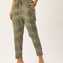 AMUKTI Women Striped Slim Fit Trousers-image-11