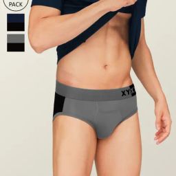 XYXX Multicolored Regular Fit Briefs - Pack Of 3-picture-7