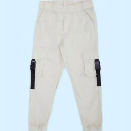 Pantaloons Junior Beige Cotton Regular Fit Joggers-40