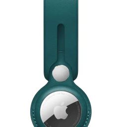 Apple Airtag Leather Loop - Forest Green-17