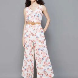 Colour Me by Melange Off-White Printed Jumpsuit-image-32