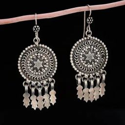 Fabindia Silver Dangler Earrings-image-86