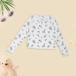 Pantaloons Junior Girls Star White Printed Top-picture-43