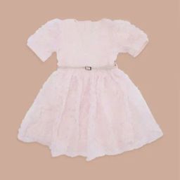 Pantaloons Junior Pink Cotton Floral Print Dress-image-35