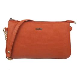 Mochi Orange Textured Medium Cross Body Bag-26