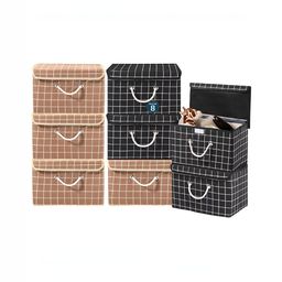 Aura Brown Set of 6 Reusable Drawer Organiser Organisers-7