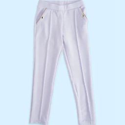 Pantaloons Junior Lilac Cotton Regular Fit Jeggings-image-81