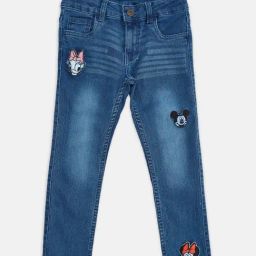 Pantaloons Junior Light Blue Embroidered Jeans-picture-29