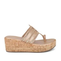 Inc.5 Women's Rose Gold Toe Ring Wedges-image-33