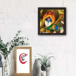 eCraftIndia Lord Krishna Satin Matt Texture UV Art Painting-31