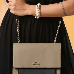 Lavie Moritz Beige Solid Sling Handbag-image-84