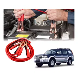 Auto Pearl 2.29 m (7.5 Ft) 500 A Heavy Duty Booster Anti Tangle Battery Jumper Cable for Ford Endeavour (Pack of 2)-11