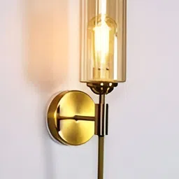 GAUVIK Bronze-Toned Metal Cylinder Shaped Wall Lamp-image-46