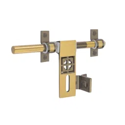 Atom White Metal Black Gold Finish Adjustable Latch, AD-ZN-LEMON-10-BG-01-17