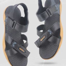 Sparx Men's Black Floater Sandals-image-14